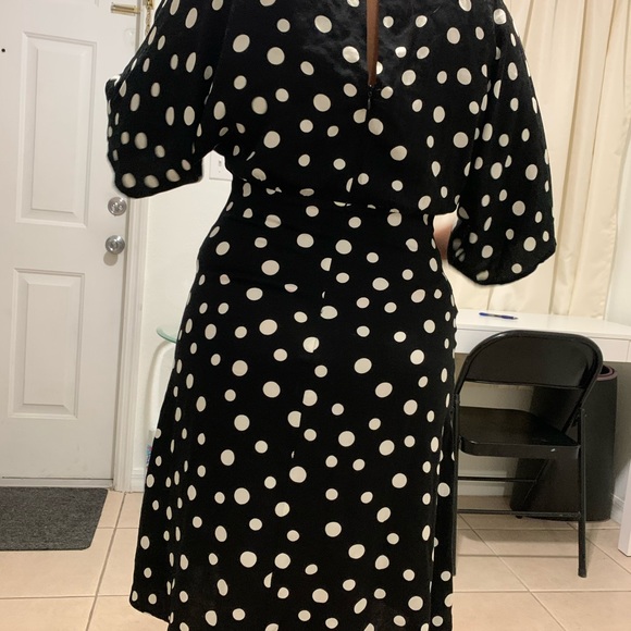Midi polka dots Dress NEW - Picture 4 of 6